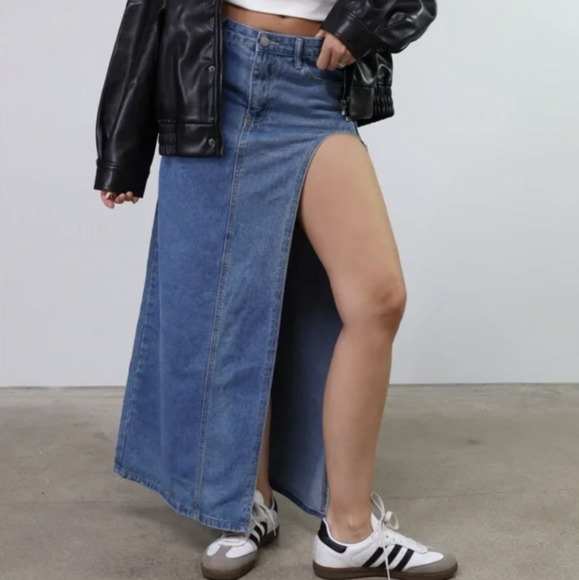Denim Maxi Skirts Under $20
